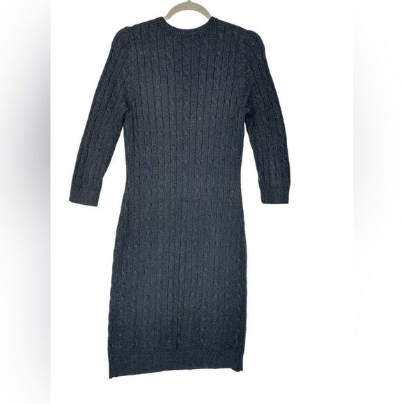 Ralph Lauren Brown Cable Knit Sweater Dress| Size M - Picture 3 of 7